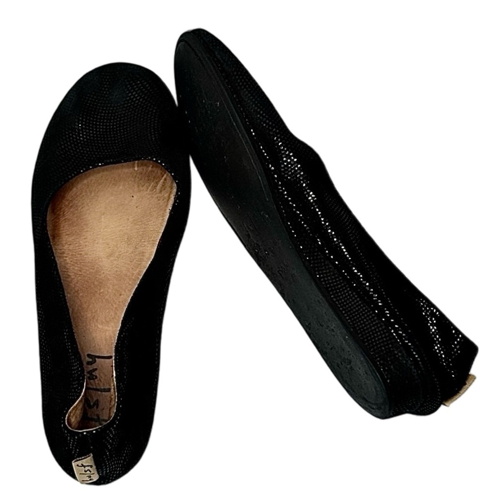 FRENCH SOLE Zeppa Black Wave Ballet Flats With Box Size 10.5 - Picture 7 of 16